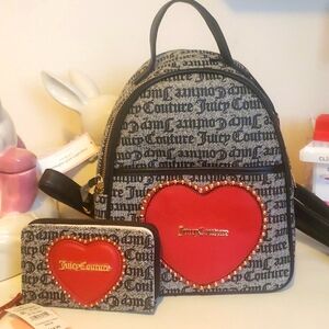 Juicy Couture backpack and wallet bundle